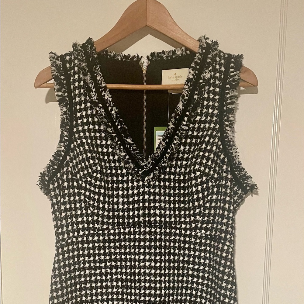 Kate Spade Textured Tweed Sleeveless Dress